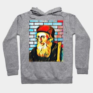 John Wycliffe Abstract Portrait | John Wycliffe Artwork 4 Hoodie